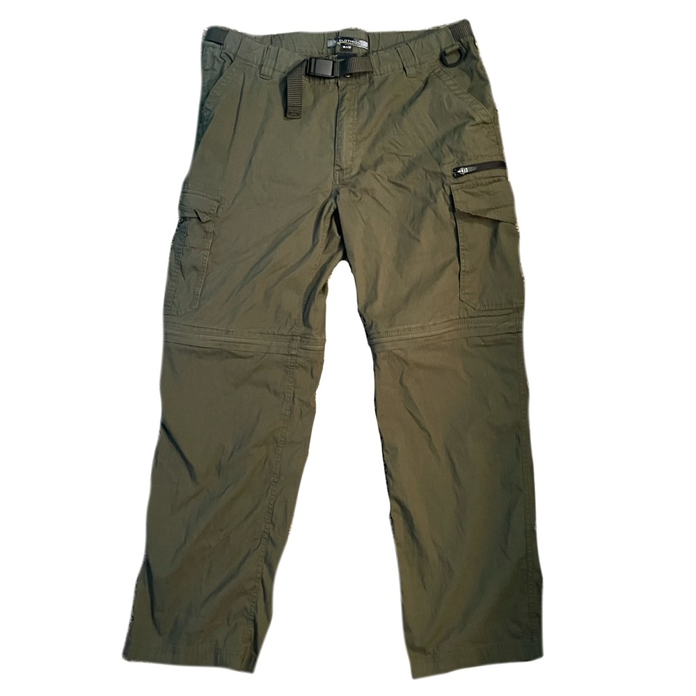 BC Clothing convertible cargo pants size XL 32 removable zipper leg